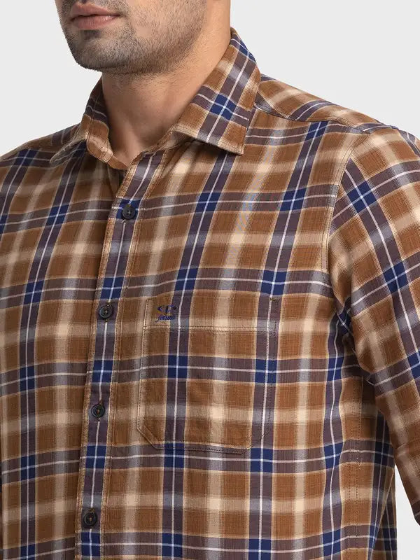 Men Tailored Fit Green Shirt