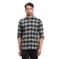 Men Green Regular Fit Checks Cotton Full Sleeves Shirts