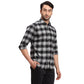 Men Green Regular Fit Checks Cotton Full Sleeves Shirts
