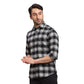 Men Green Regular Fit Checks Cotton Full Sleeves Shirts