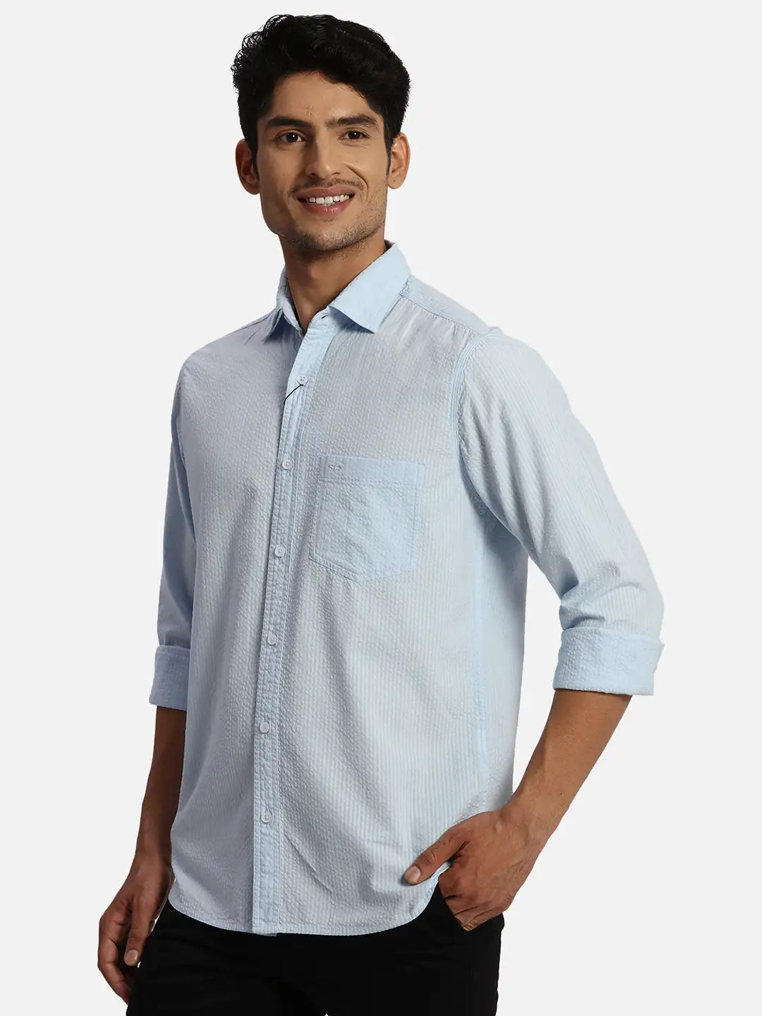 ColorPlus Regular Fit Solid White Shirt