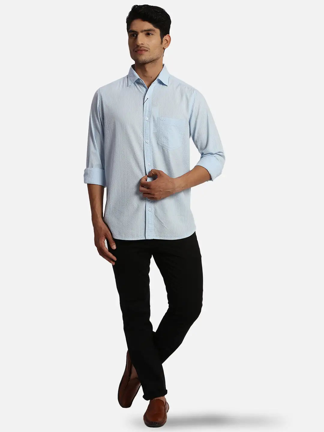 ColorPlus Regular Fit Solid White Shirt