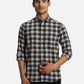 ColorPlus Regular Fit Striped Medium Blue Shirt