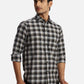 ColorPlus Regular Fit Striped Medium Blue Shirt