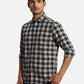 ColorPlus Regular Fit Striped Medium Blue Shirt