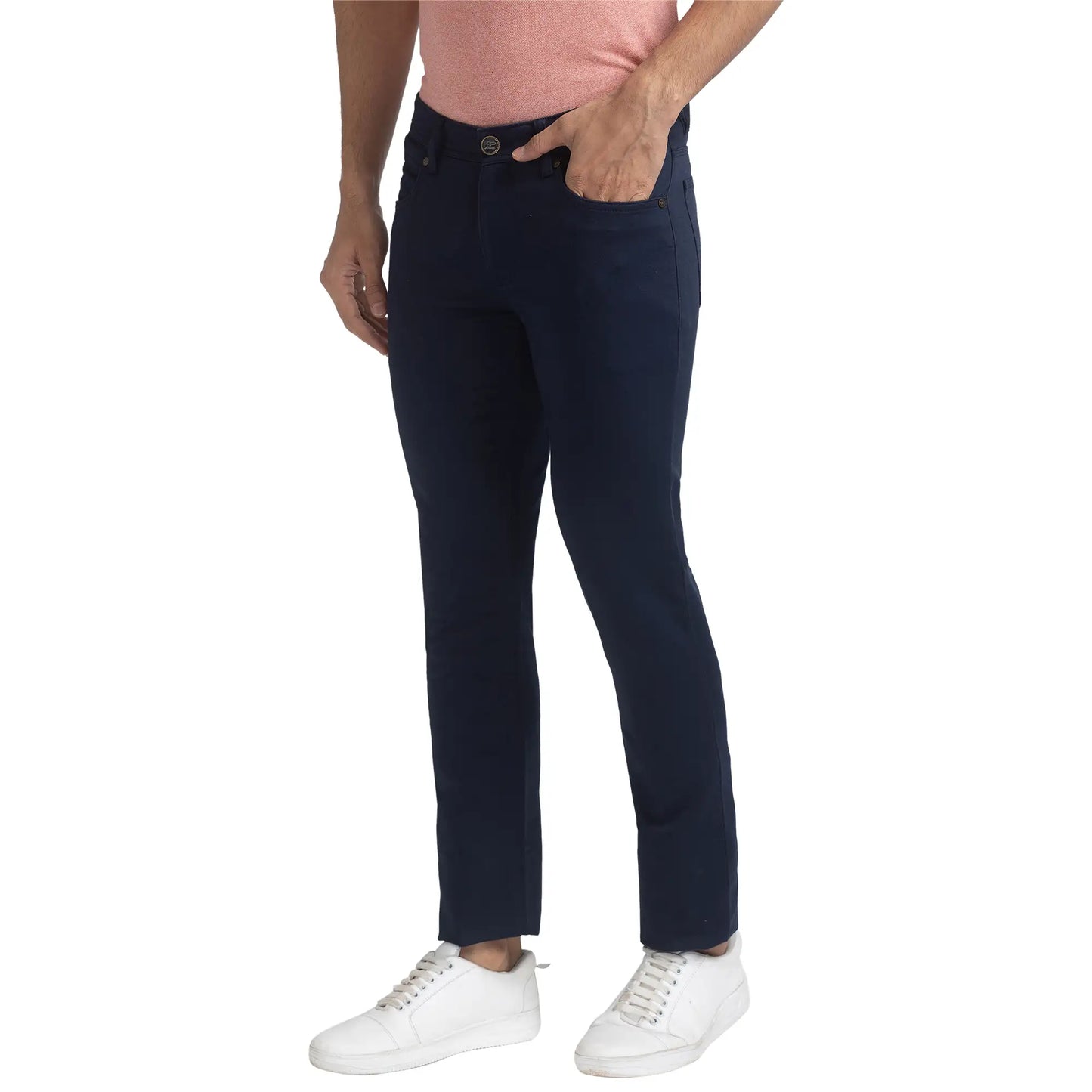 Men Contemporary Fit Green Chinos