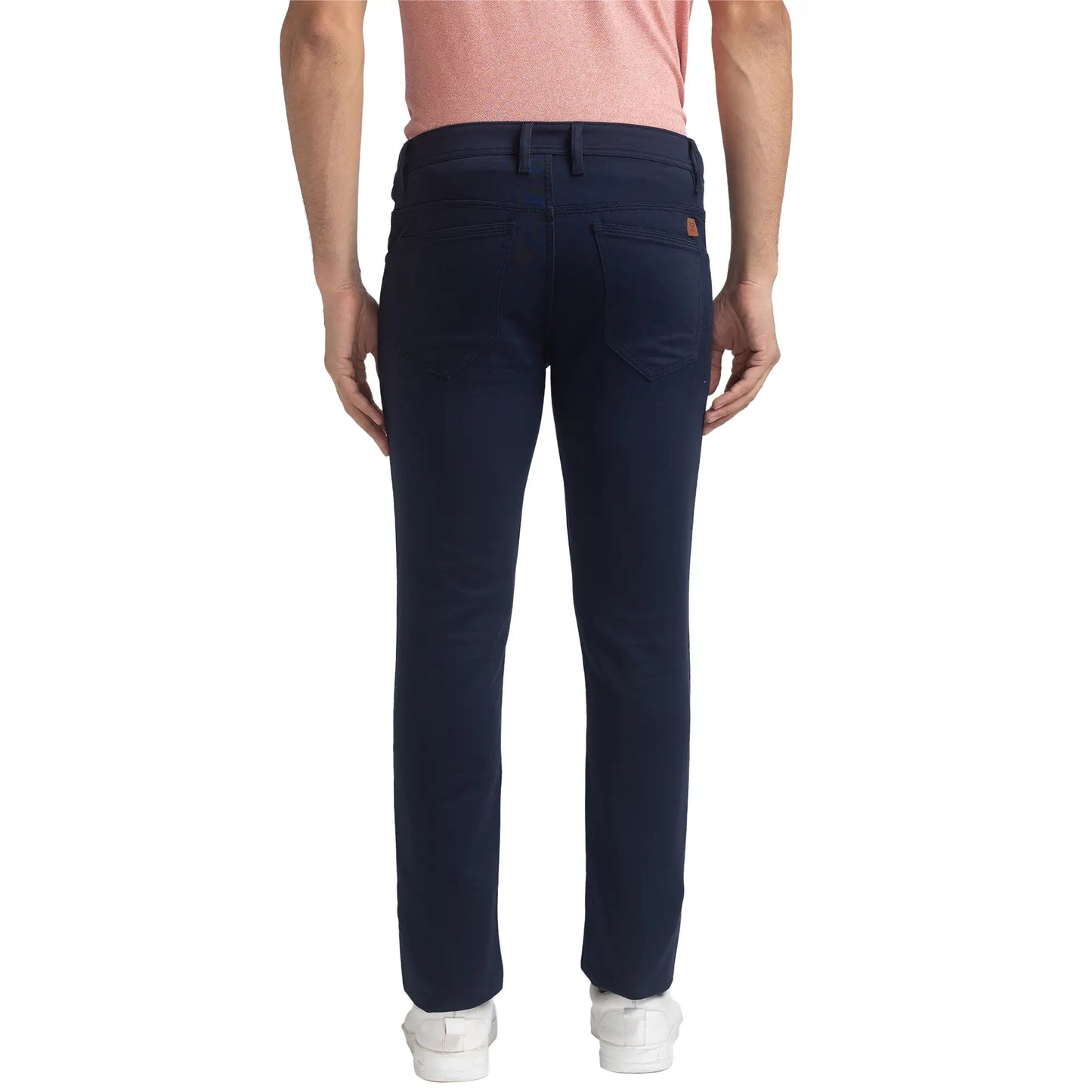 Men Contemporary Fit Green Chinos