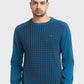 Men Tailored Fit Maroon Sweater