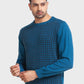 Men Tailored Fit Maroon Sweater
