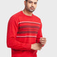 Men Tailored Fit White Sweater