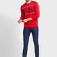Men Tailored Fit White Sweater
