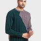 Men Tailored Fit Green Sweater