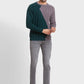 Men Tailored Fit Green Sweater