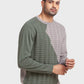 Men Tailored Fit Blue Sweater