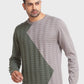 Men Tailored Fit Blue Sweater