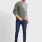 Men Tailored Fit Blue Sweater