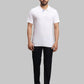 Men Tapered Fit White Jeans