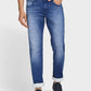 Men Tapered Fit Dark Blue Jeans