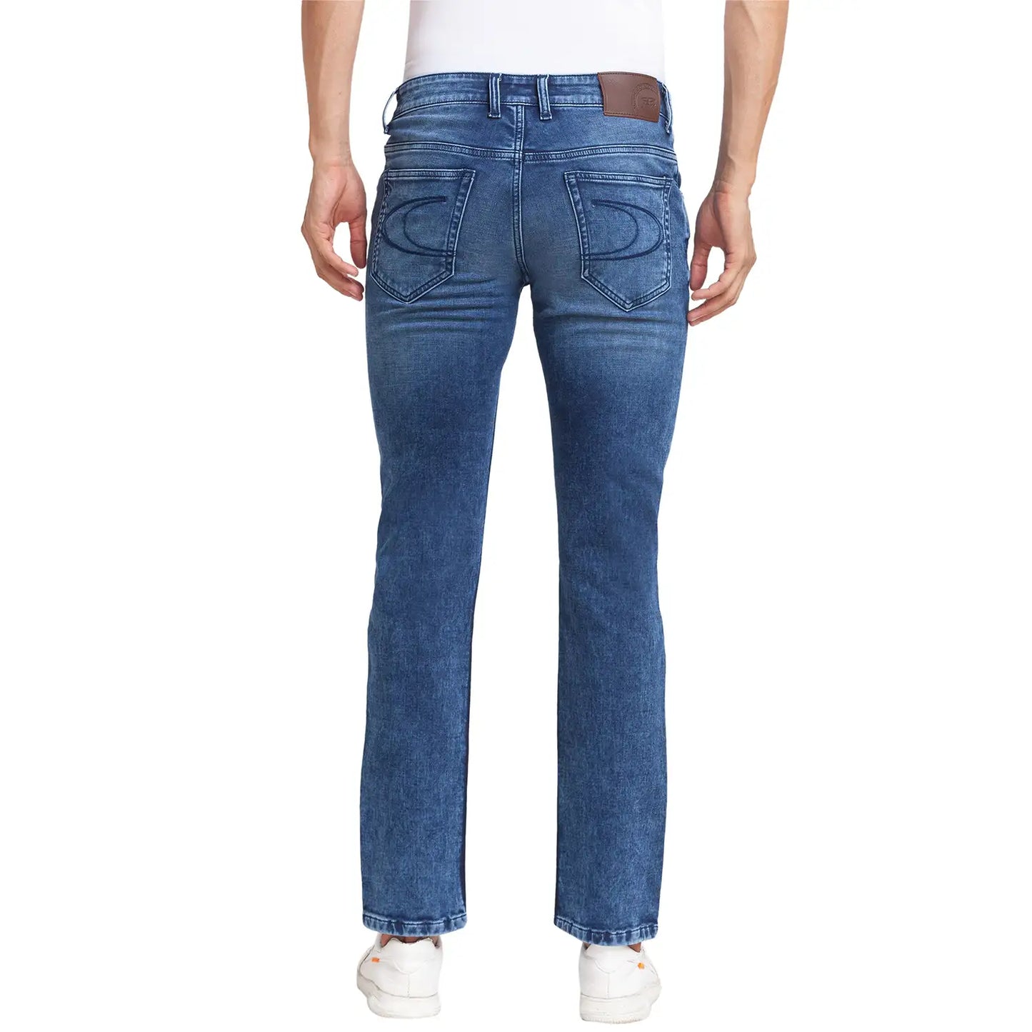 Men Tapered Fit Blue Jeans