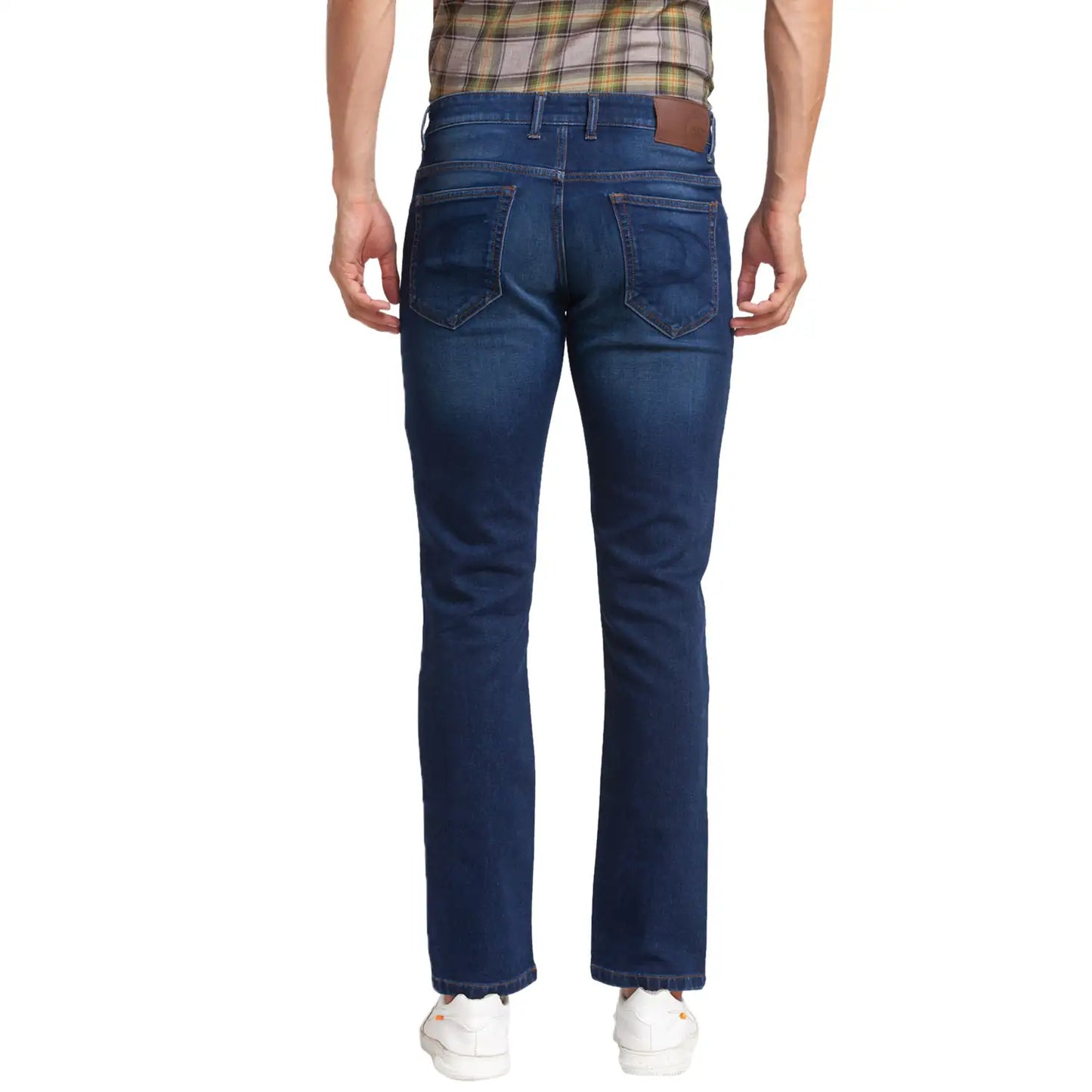 Men Tapered Fit Blue Jeans