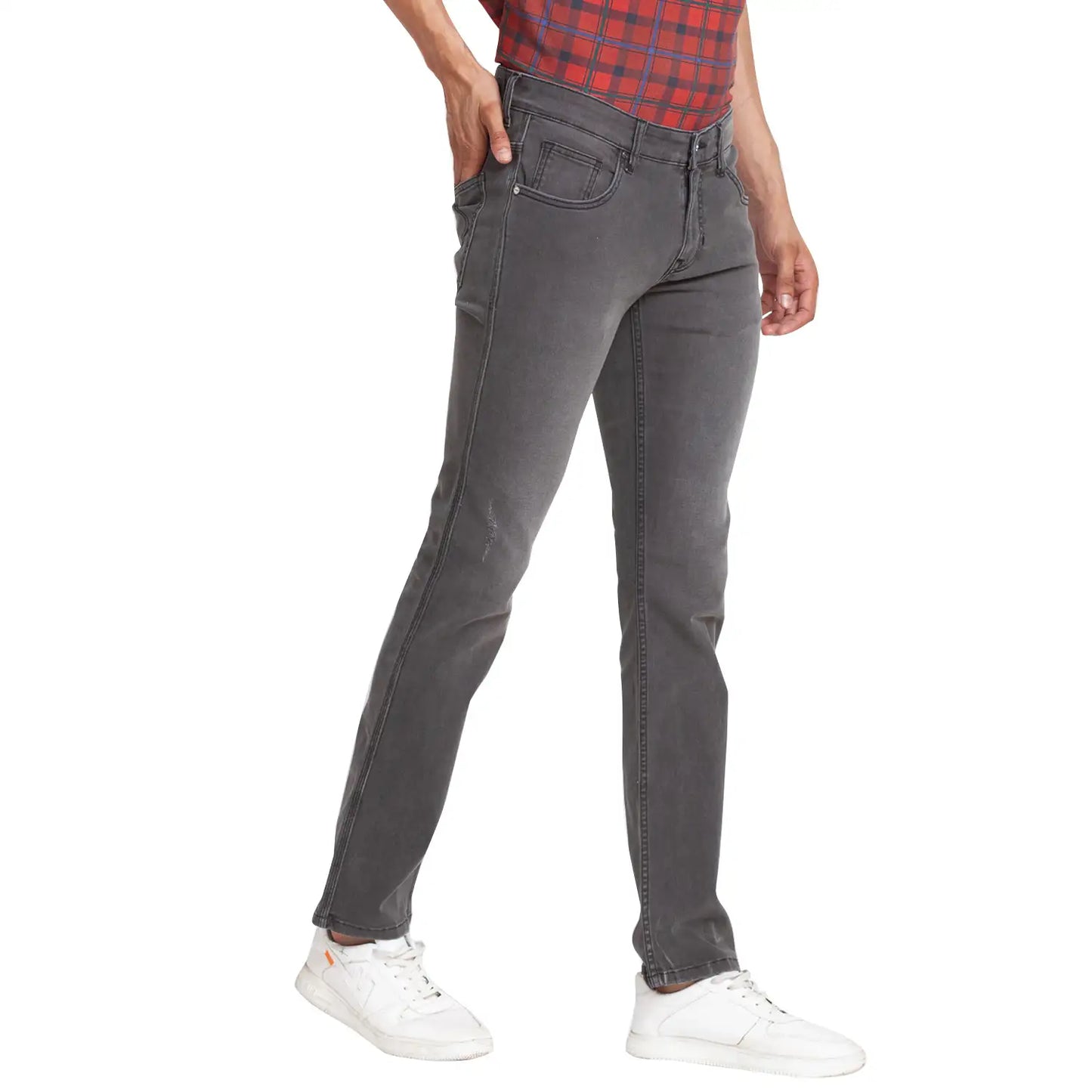 Men Tapered Fit Blue Jeans