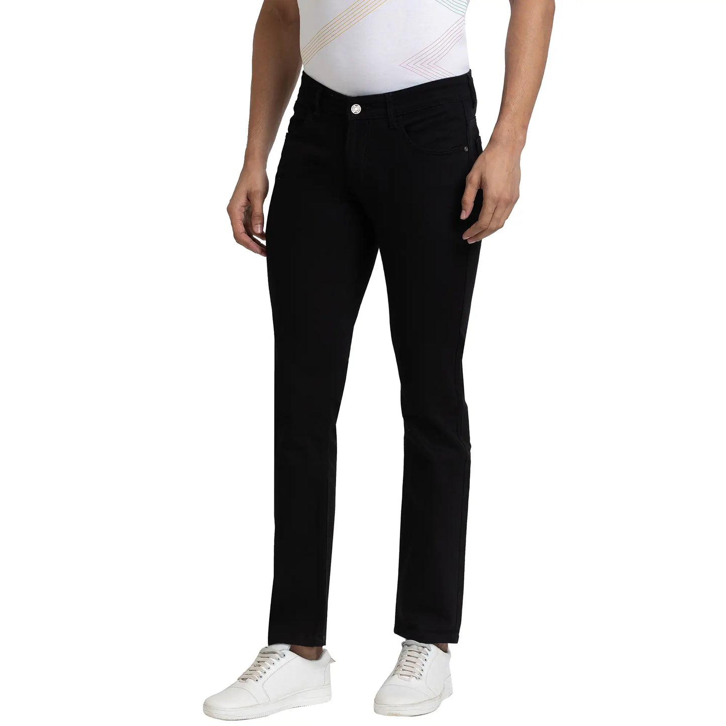 Men Tapered Fit Blue Jeans