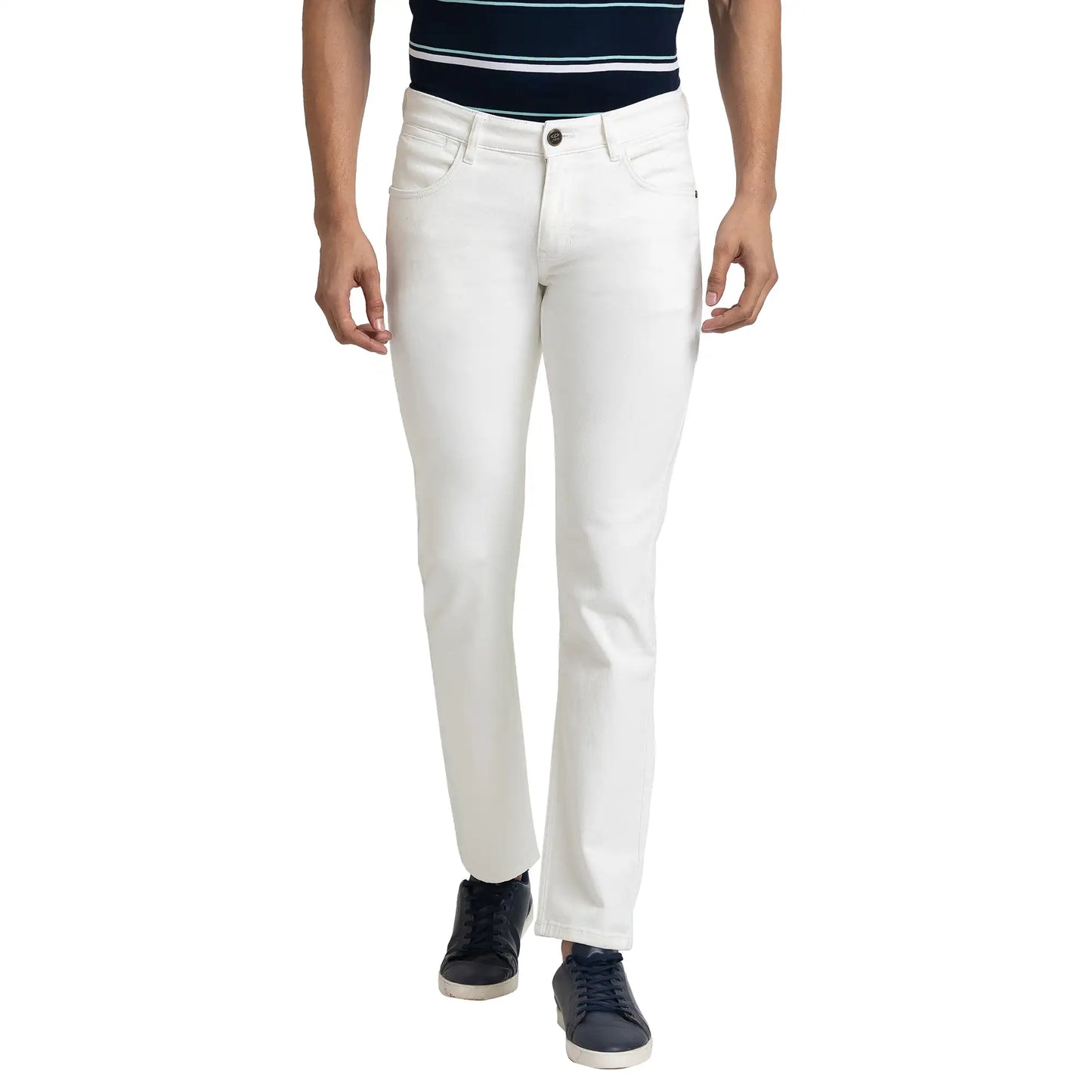 Men Tapered Fit Blue Jeans