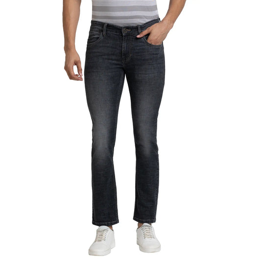 Men Tapered Fit Blue Jeans
