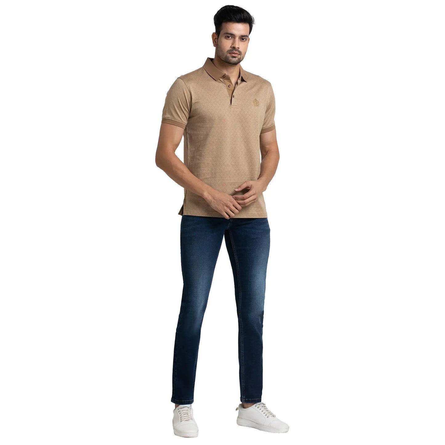Men Tapered Fit Blue Jeans