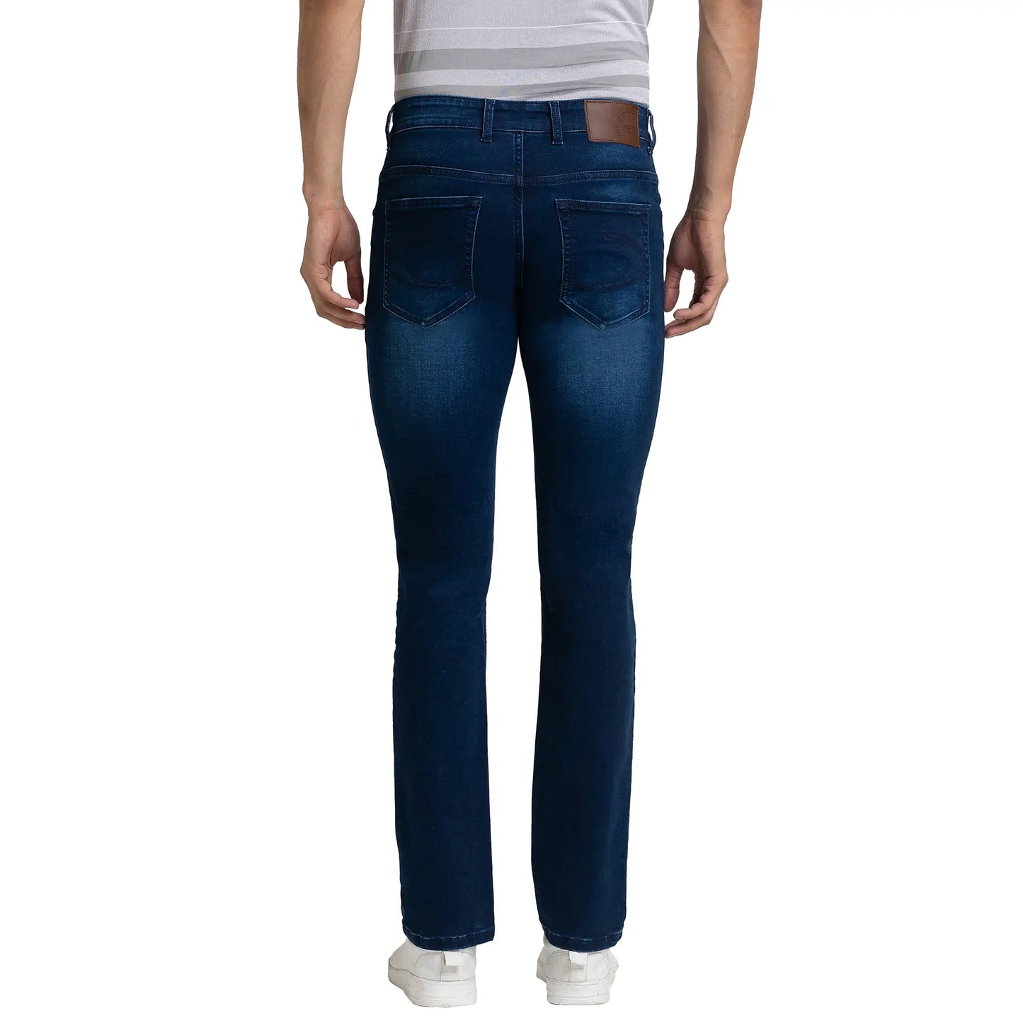 Men Tapered Fit Blue Jeans