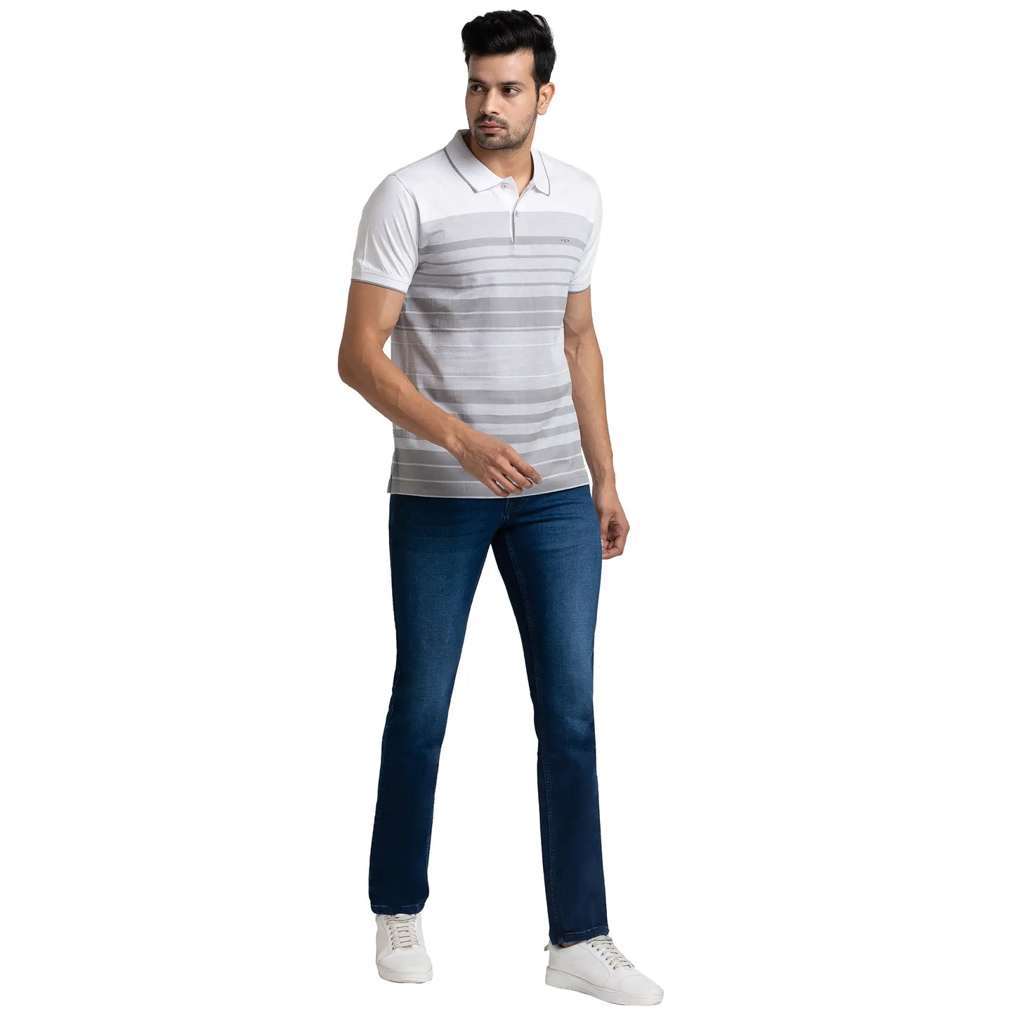 Men Tapered Fit Blue Jeans
