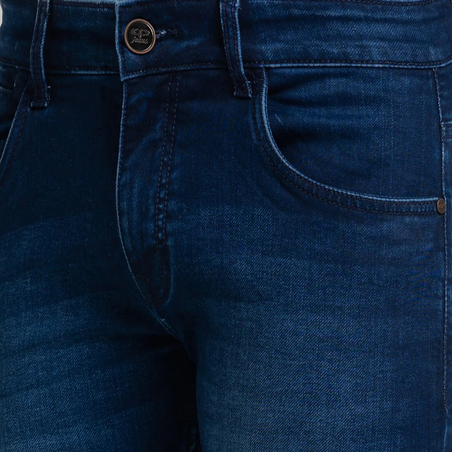 Men Tapered Fit Blue Jeans