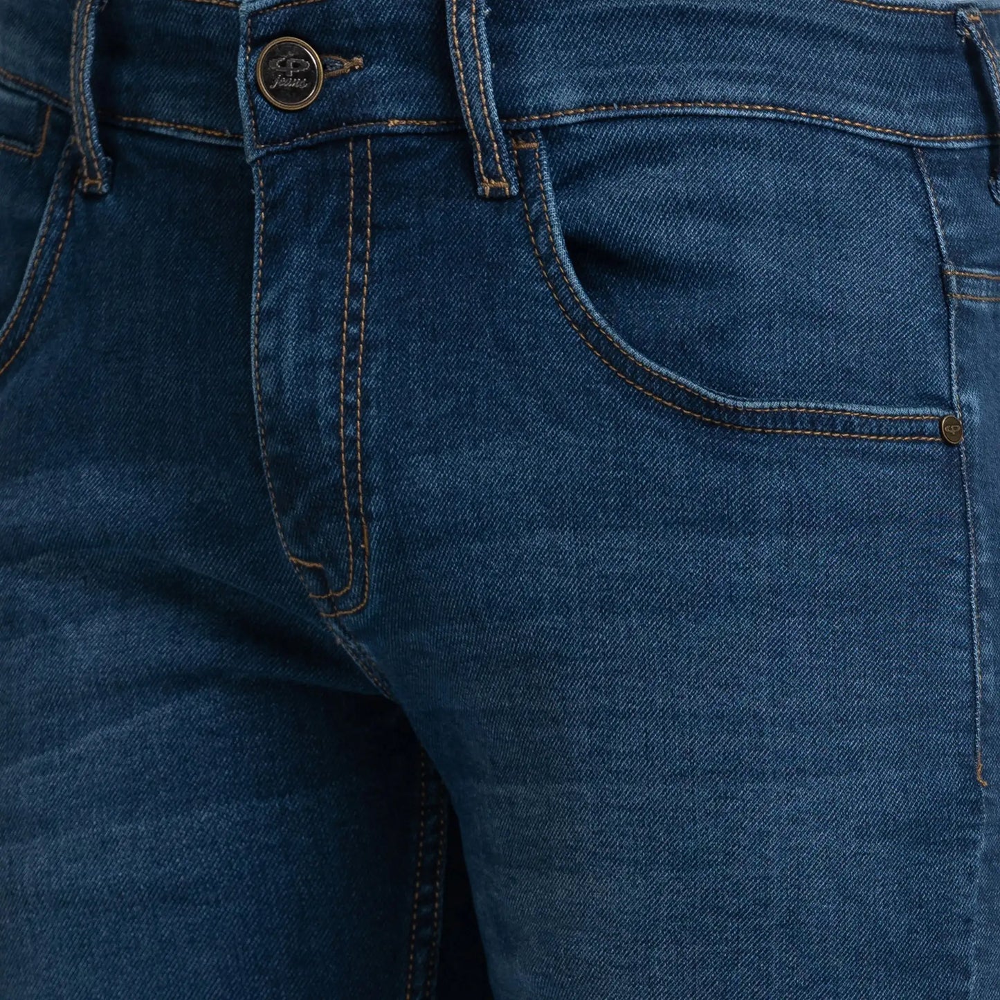 Men Tapered Fit Blue Jeans