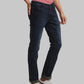ColorPlus Tapered Fit Woven Design Medium Blue Jeans