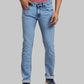ColorPlus Tapered Fit Woven Design Dark Blue Jeans