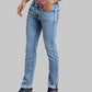 ColorPlus Tapered Fit Woven Design Dark Blue Jeans