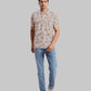 ColorPlus Regular Fit Printed Dark Blue Short