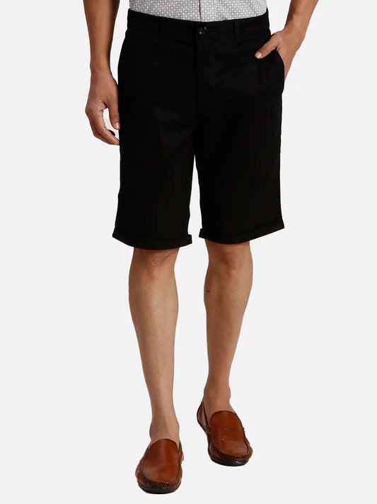 ColorPlus Regular Fit Solid Dark Green Short