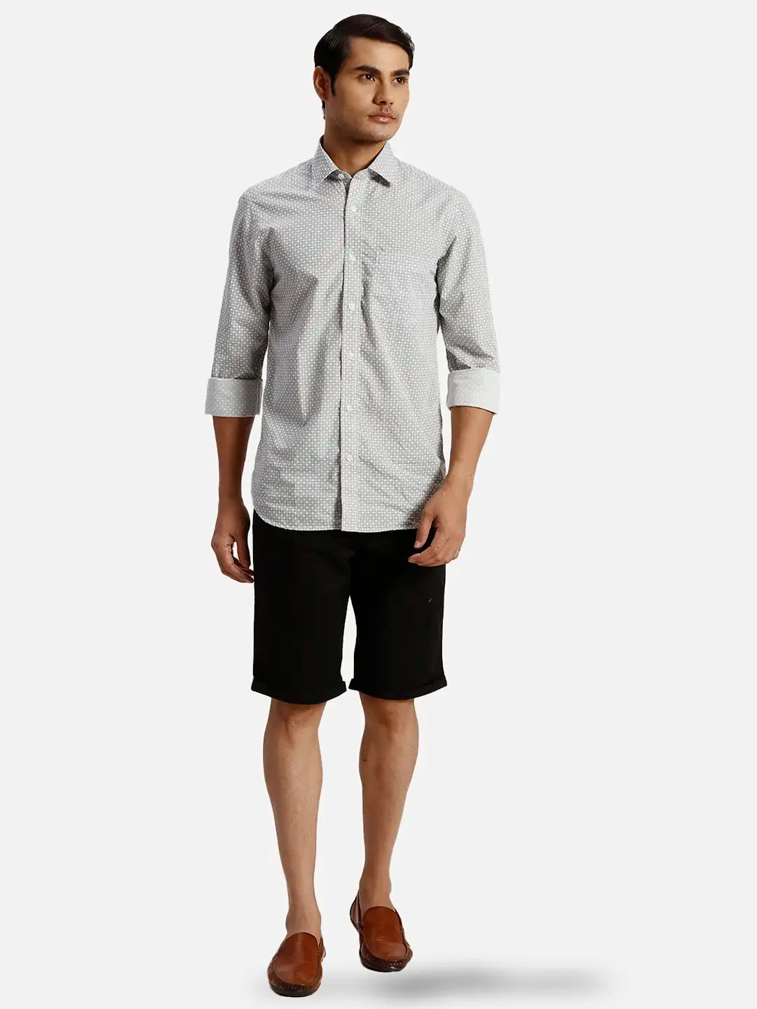 ColorPlus Regular Fit Solid Dark Green Short