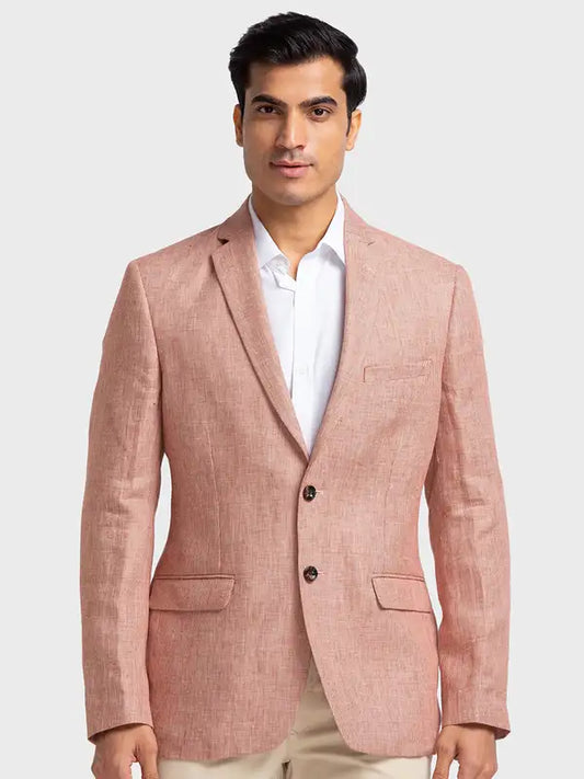 Men Contemporary Fit Grey Blazer