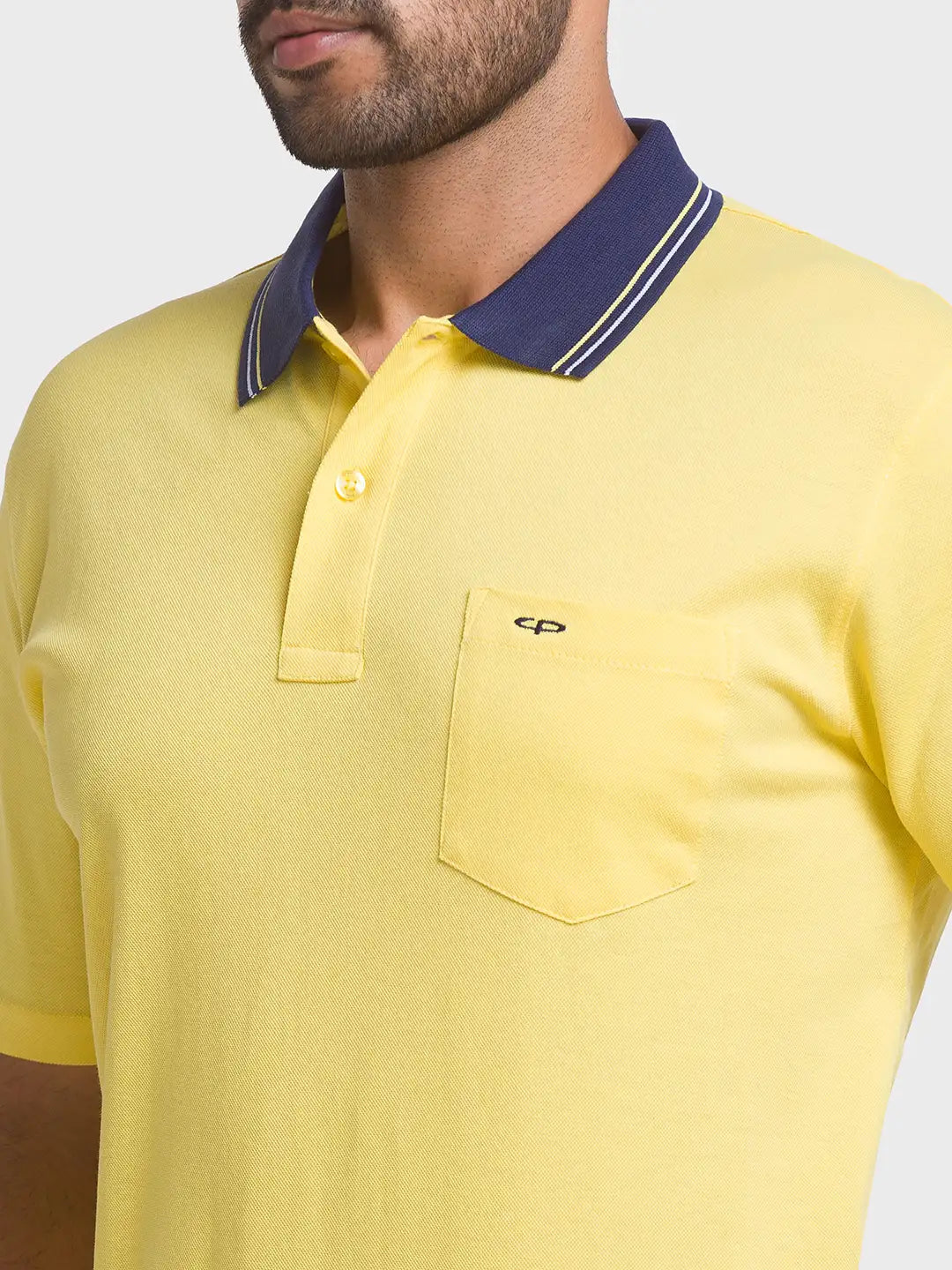 Men Regular Fit Dark Blue T-Shirt