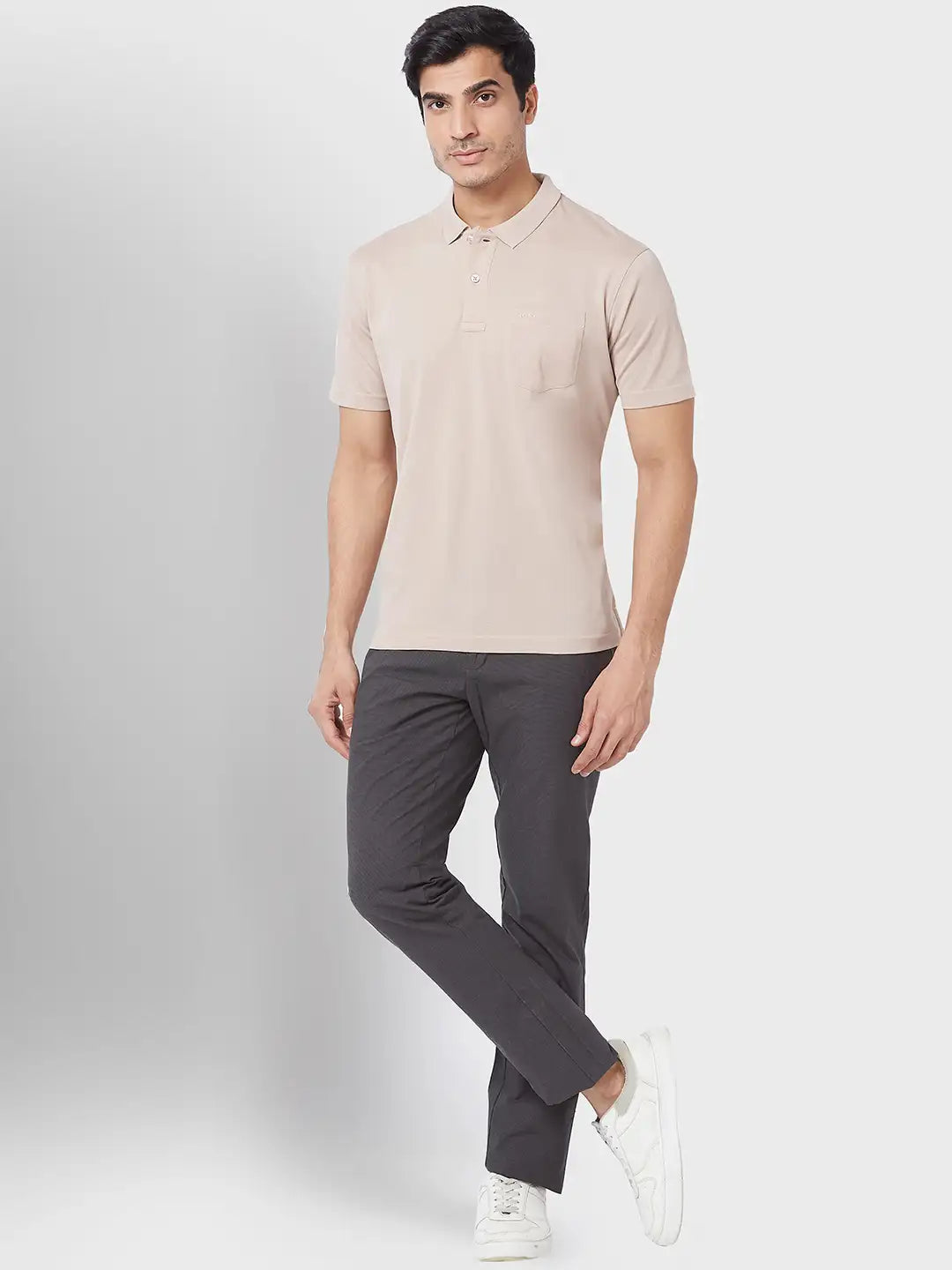 Men Classic Fit White T-Shirt