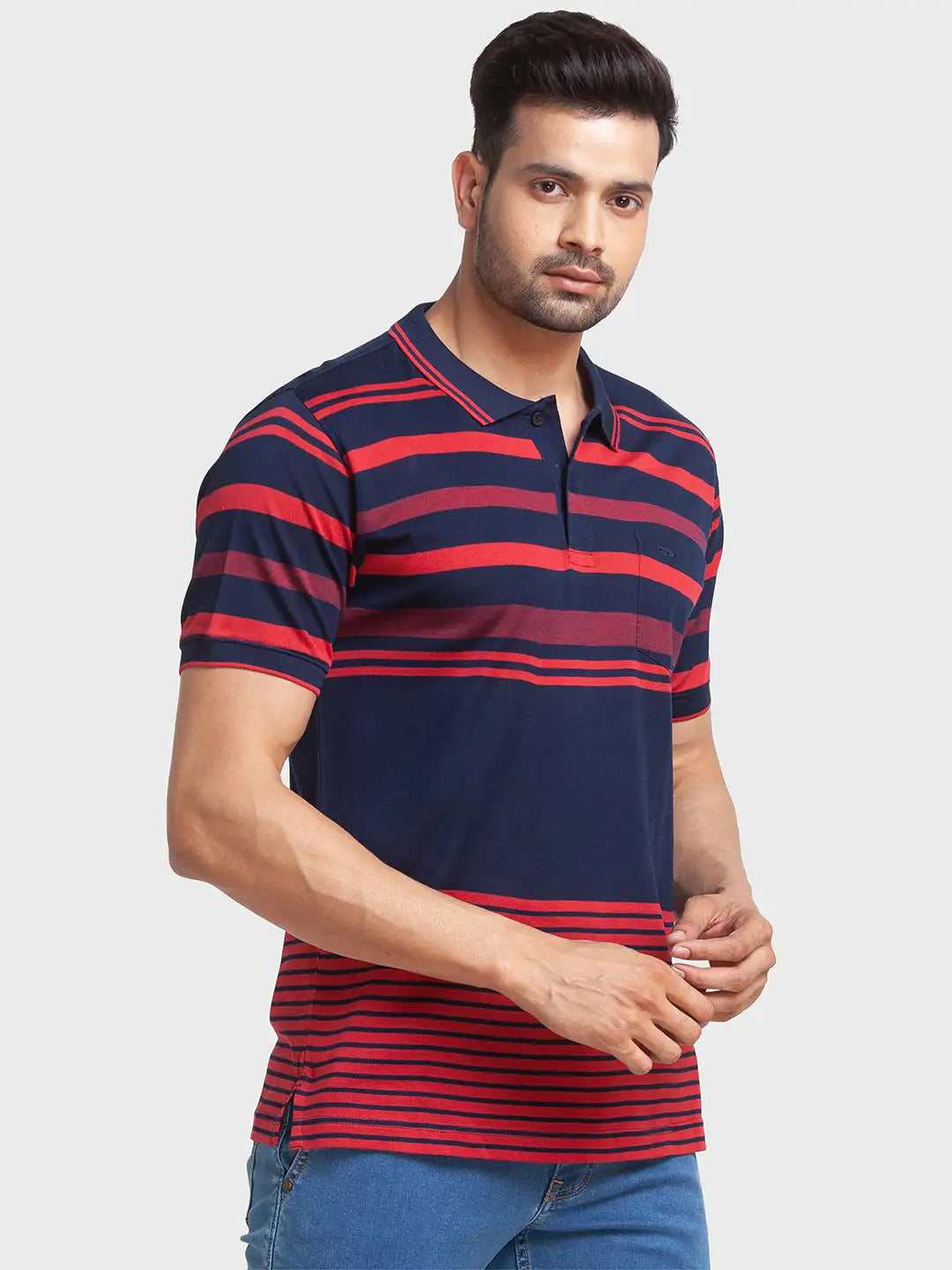Men Regular Fit White Polo