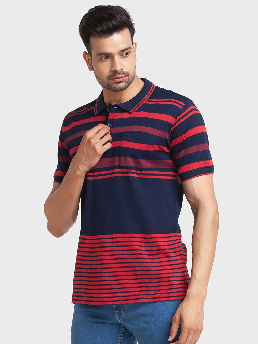 Men Regular Fit White Polo