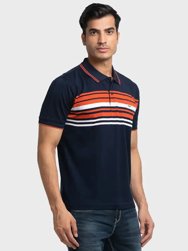Men Classic Fit Yellow T-Shirt