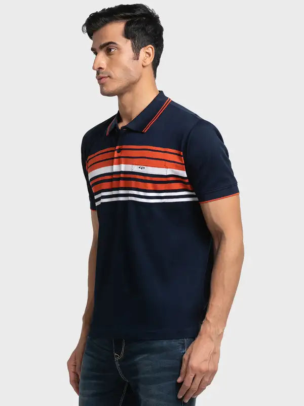 Men Classic Fit Yellow T-Shirt