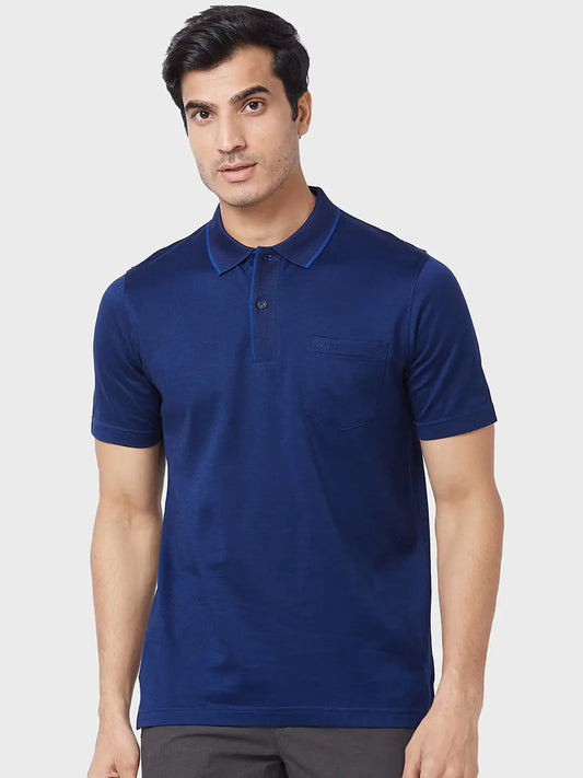 Men Classic Fit Navy T-Shirt