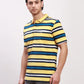 Colorplus Men Navy Solid Classic Fit Cotton Half Sleeve T-Shirt