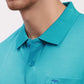 Colorplus Men Blue Solid Classic Fit Cotton Half Sleeve T-Shirt