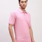 Colorplus Men Blue Solid Classic Fit Cotton Half Sleeve T-Shirt
